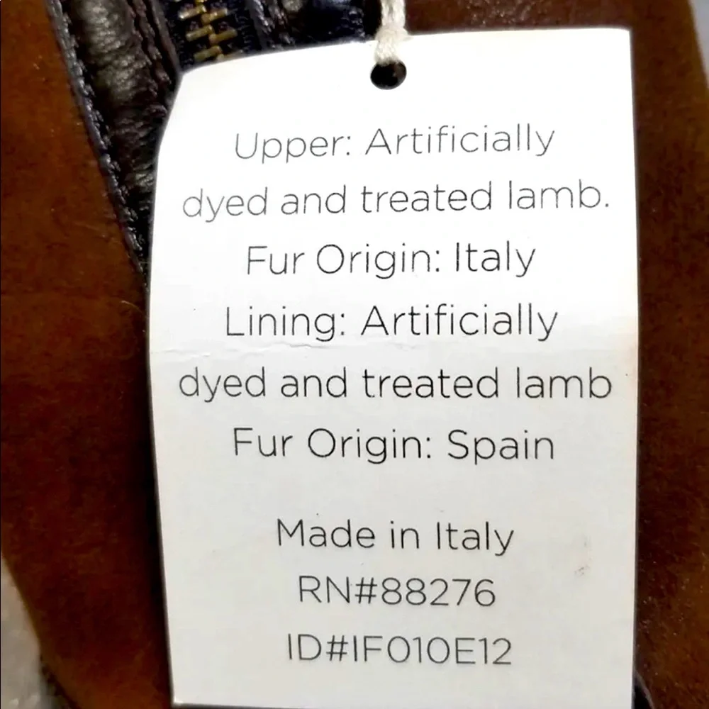 Sold!UGG Collection Brown Leather & Lamb Wool Aldabella High Heel Boots Size 7.5 - Picture 4 of 5